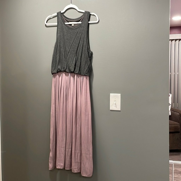 LOFT Gray and Pink Sleeveless Dress – Size XXP - Picture 1 of 5